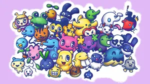 Tamagotchi Characters Collection Wallpaper