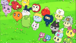 Tamagotchi Characters Gathering Wallpaper