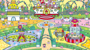 Tamagotchi Town Overview Wallpaper