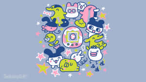 Tamagotchi Virtual Pet Characters Wallpaper