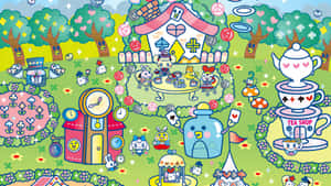 Tamagotchi Virtual Pet Garden Wallpaper
