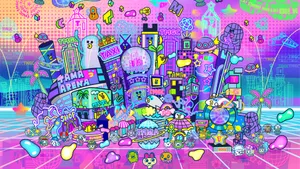 Tamagotchi Virtual World Wallpaper