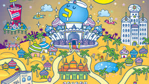 Tamagotchi World Map Wallpaper