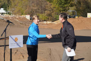 Tammy Baldwin Shaking Hands Wallpaper