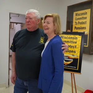 Tammy Baldwin With Retiree Wallpaper
