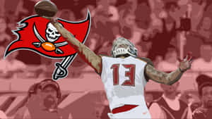 Tampa Bay Buccaneers Wide Receiver Mike Evans Makes A Spectacular Athletic Catch. Wallpaper