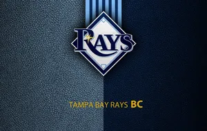 Tampa Bay Rays Blue Leather Logo Wallpaper