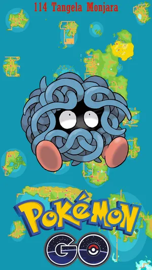 Tangela Map Theme Pokemon Go Wallpaper