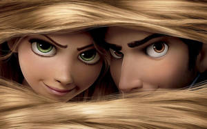 Tangled Rapunzel And Flynn Hair Wallpaper