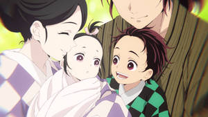 Tanjiro And His Family Happily Reunited. Wallpaper