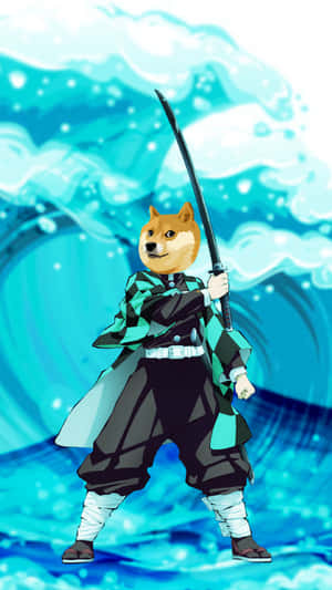 Tanjiro Doge Wallpaper