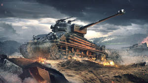 Tank With Side Missiles Wallpaper