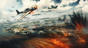 Tanks And Aircrafts United In War Wallpaper