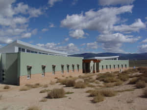 Taos Pueblo Hall At The University Of Mexico Wallpaper