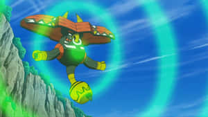 Tapu Bulu Green Energy Circles Wallpaper