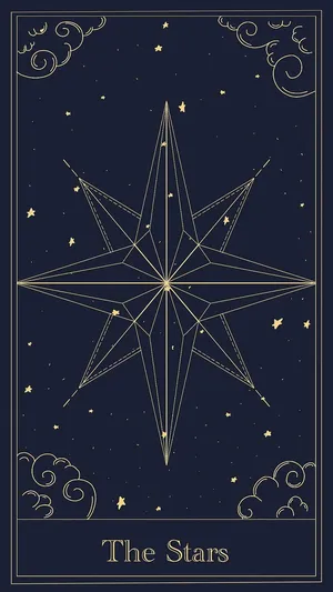 Tarot Card The Stars Aesthetic Wallpaper