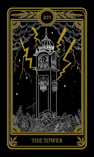 Tarot Card The Tower X V I Wallpaper