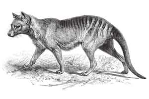 Tasmanian Tiger Illustration Wallpaper