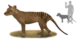 Tasmanian Tiger Size Comparison Wallpaper