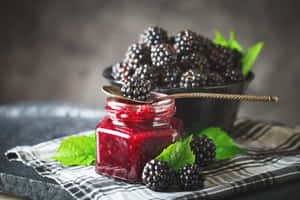 Taste The Sweetness Of Blackberry Jam Wallpaper