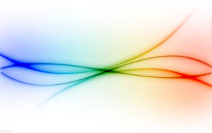 Tasteful Rainbow Light Color Ribbons Wallpaper