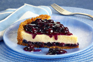 Tasty Blueberry Pie Slice Wallpaper