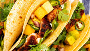 Tasty Taco Dish Wallpaper