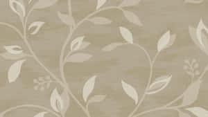 Taupe Floral Wallpaper Wallpaper