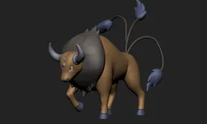 Tauros 3d Model Wallpaper