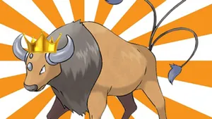 Tauros Wearing Crown Wallpaper