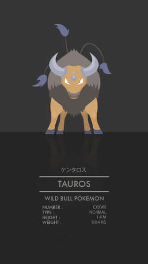 Tauros With Stats Wallpaper