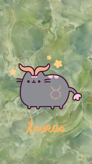 Taurus Zodiac Pusheen Wallpaper