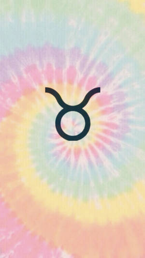 Taurus Zodiac Tie Dyed Wallpaper