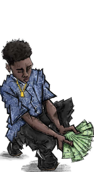 Tay K Inspired Illustration Wallpaper