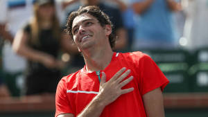 Taylor Fritz Holding His Chest Wallpaper