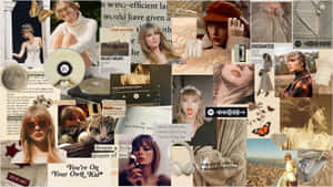 Taylor Swift Aesthetic Collage Wallpaper