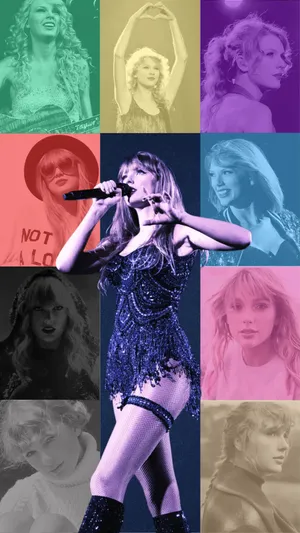 Taylor Swift Aesthetic Collage Wallpaper