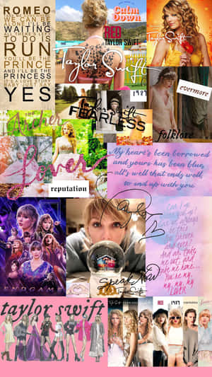 Taylor Swift Aesthetic Collage Wallpaper