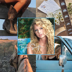 Taylor Swift Country Aesthetic Collage Wallpaper