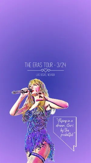 Taylor Swift Eras Tour Las Vegas Wallpaper