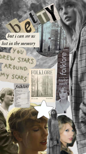 Taylor Swift Folklore Collage Wallpaper