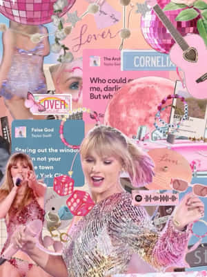 Taylor Swift Lover Collage Wallpaper