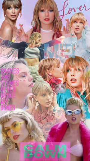 Taylor Swift Lover Collage Wallpaper