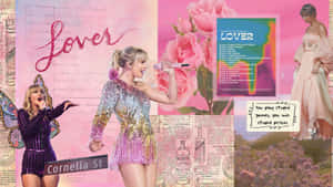 Taylor Swift Lover Collage Wallpaper