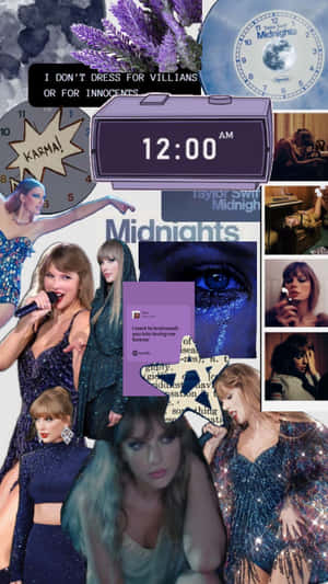 Taylor Swift Midnights Collage Wallpaper