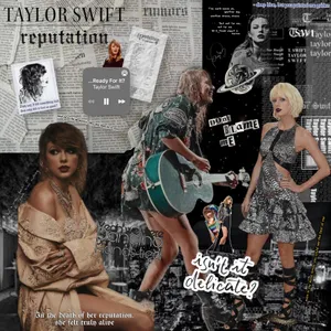 Taylor Swift Reputation Collage Wallpaper