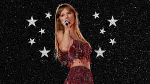 Taylor Swift Starry Performance Wallpaper