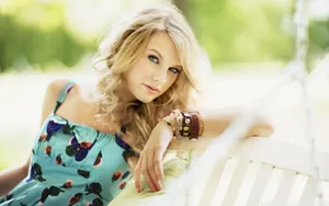 Taylor Swift Summer Dress Portrait Wallpaper