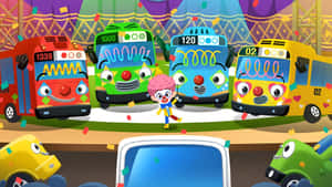 Tayo And Friends On Stage Wallpaper