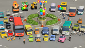 Tayo The Little Bus Characters Wallpaper